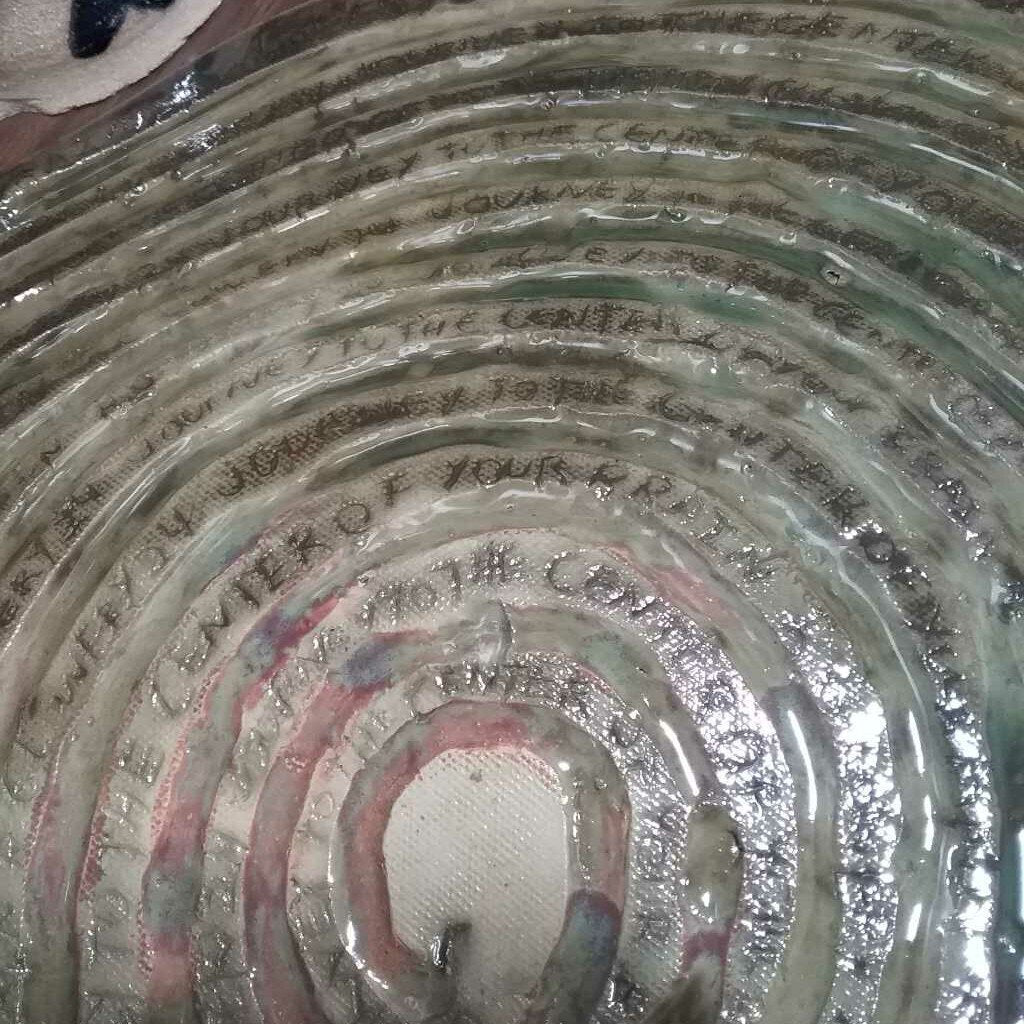 Journey to the Center of Your Brain, R G Lowery 24, Pottery Platter