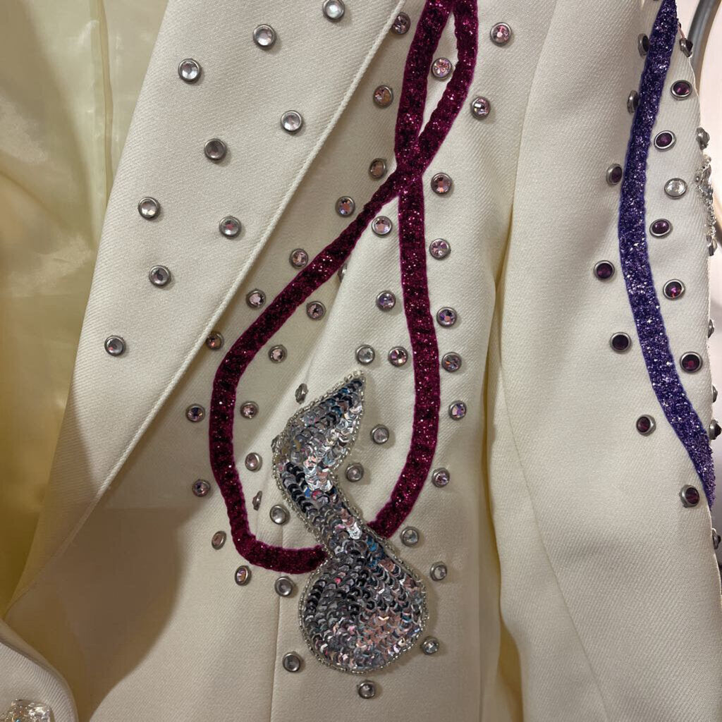 Inset Swarovski Crystals and Embroidery Jacket