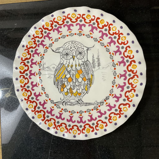 Anthropologie Owl Plate