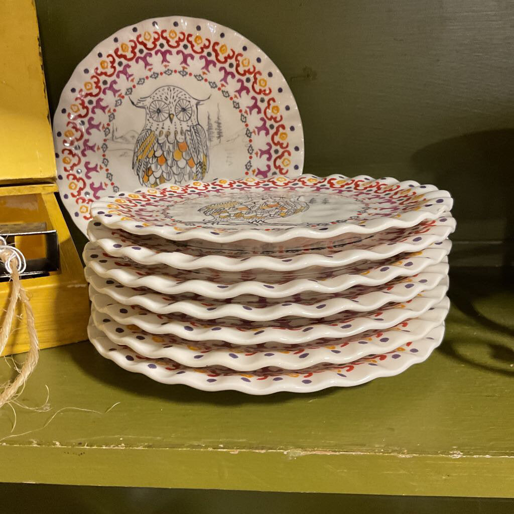 Anthropologie Owl Plate