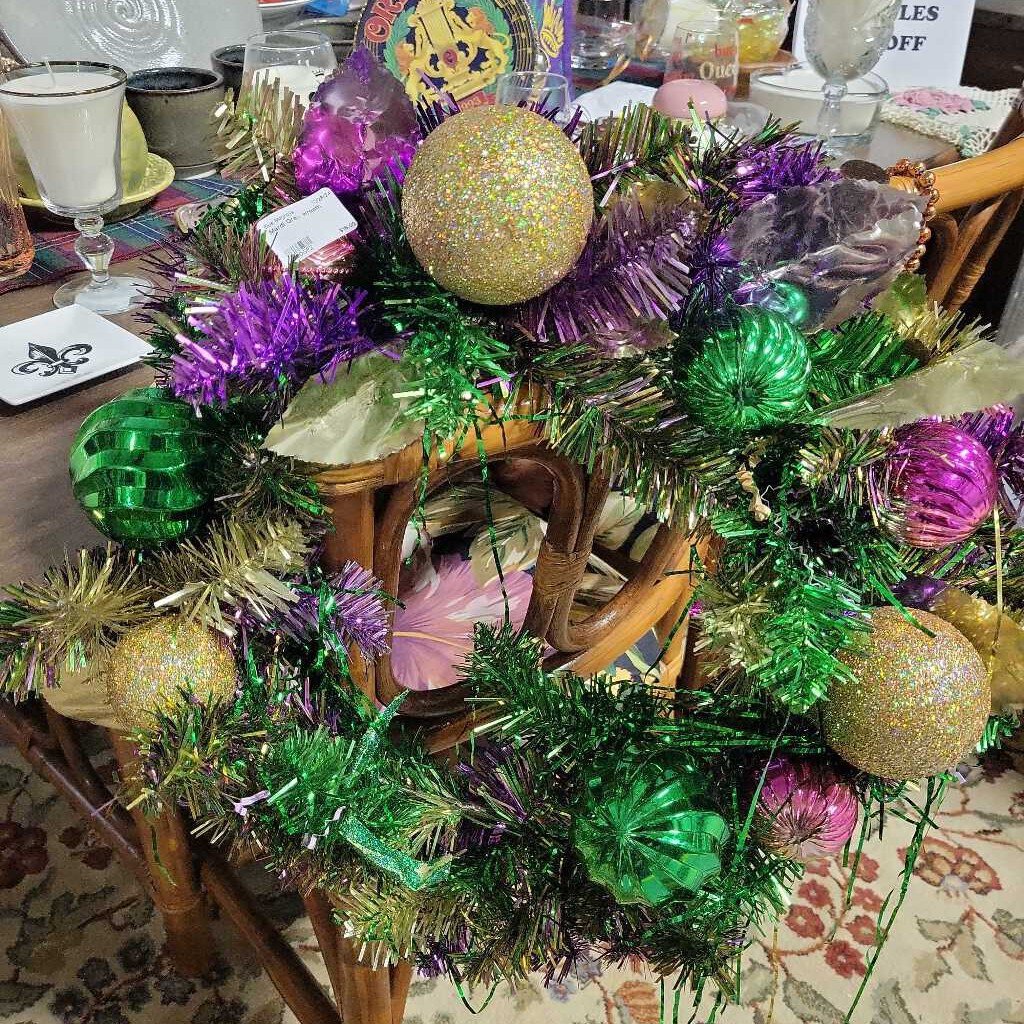 Mardi Gras wreath