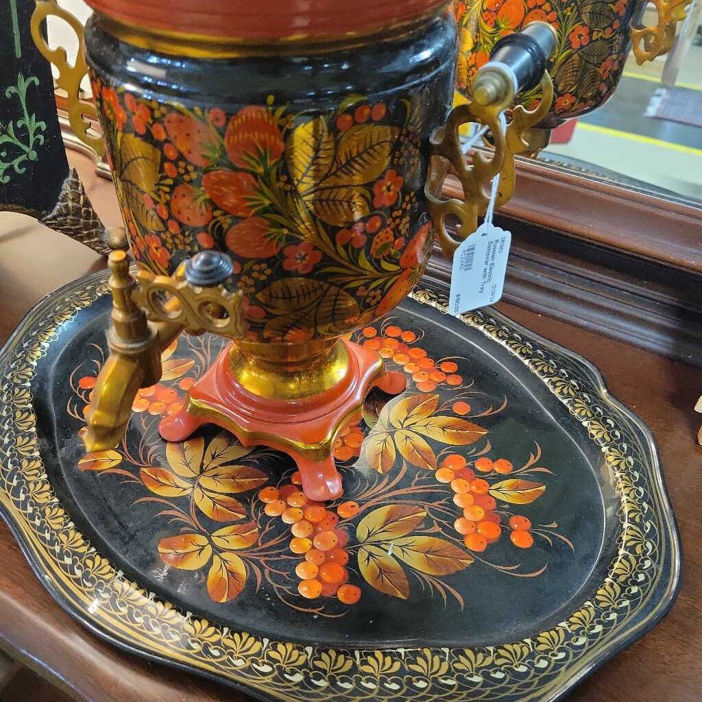Russian Electric Samovar with Tray