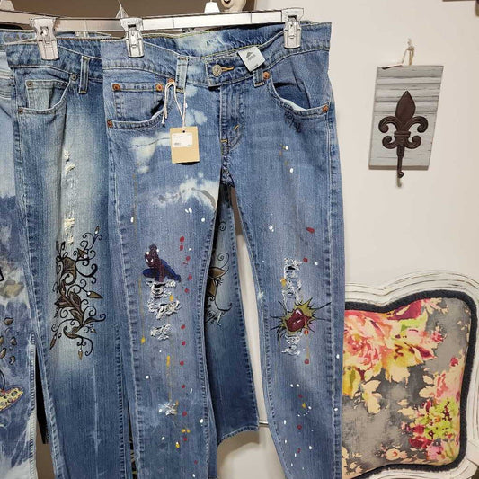 Artsy jeans