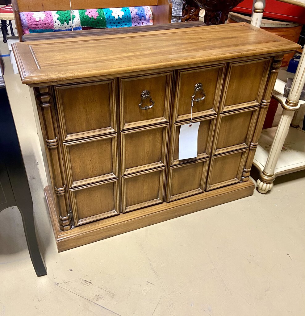 Wood Cabinet w 2 Doors