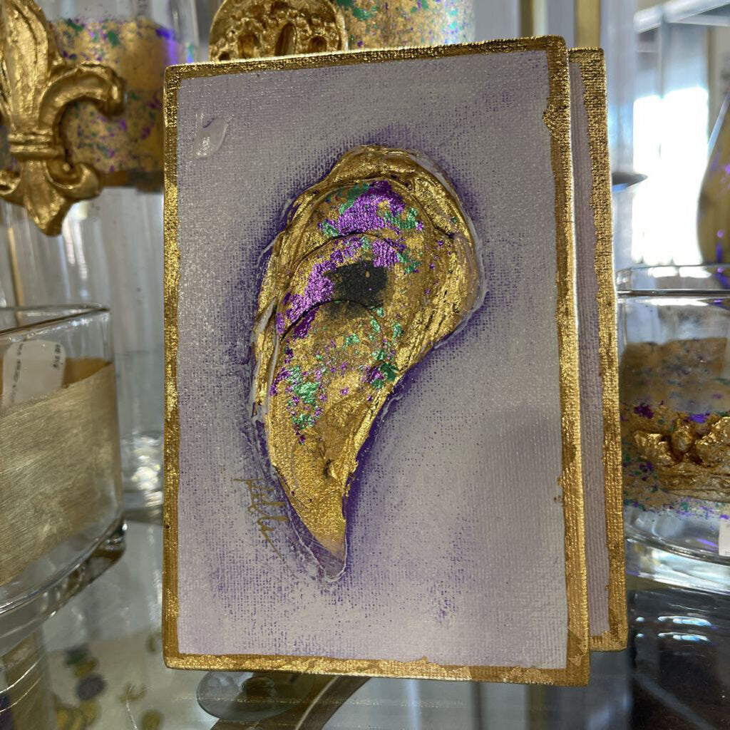 4x6 Mardi Gras Oyster Painting