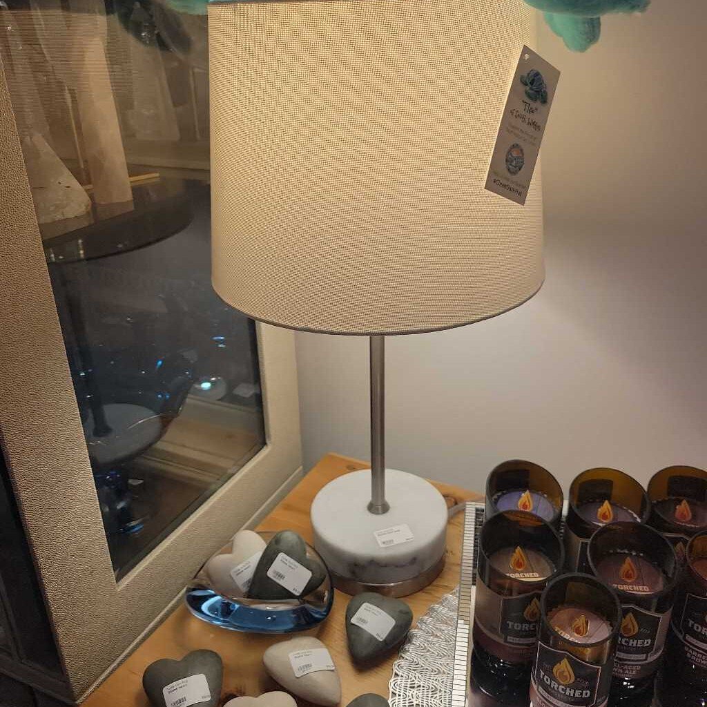 Marble base lamp