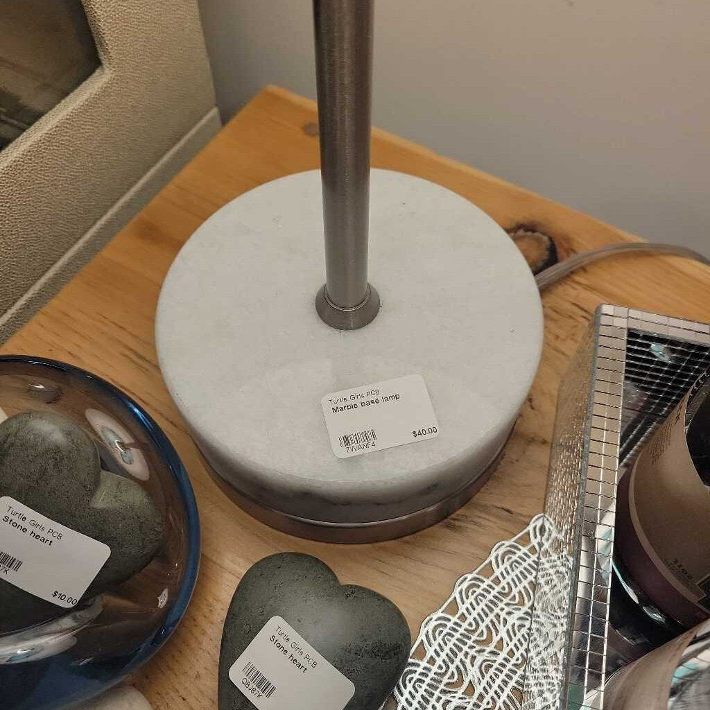 Marble base lamp