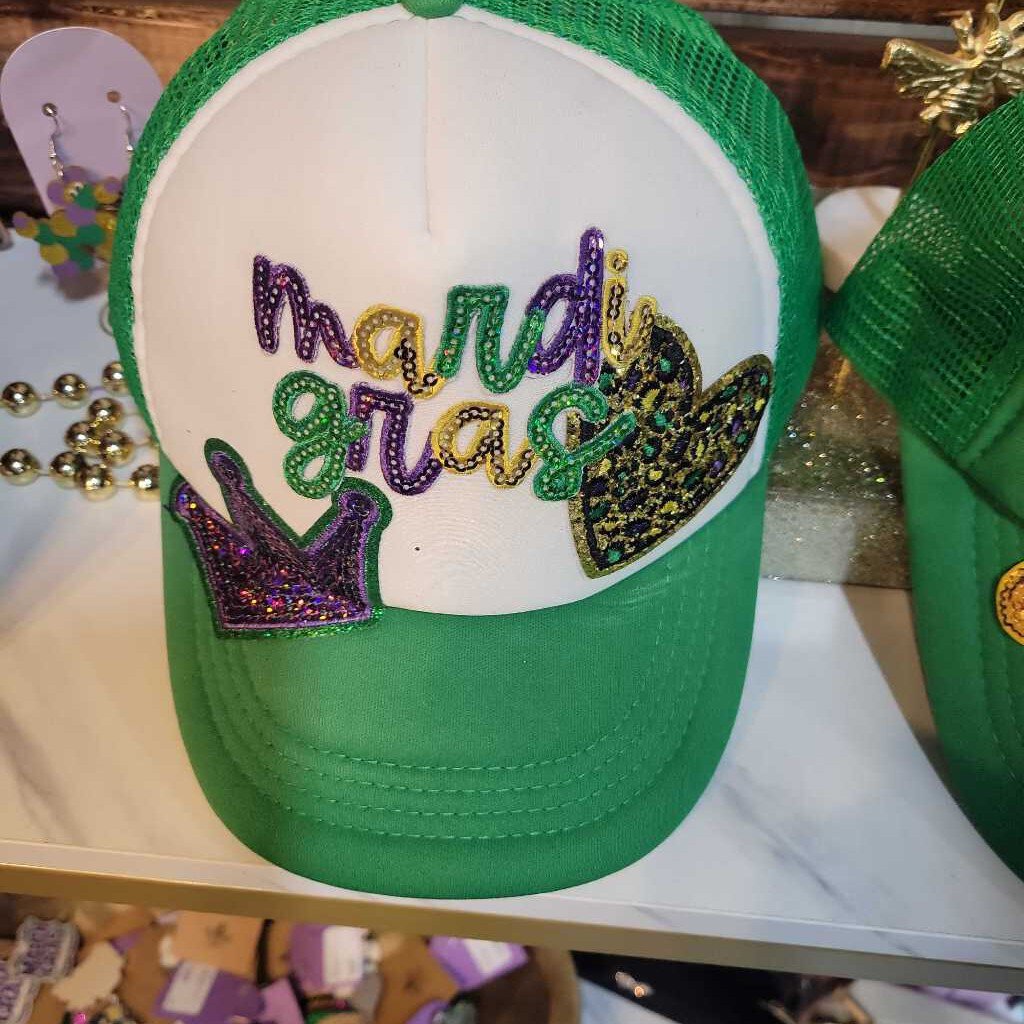 MARDI GRAS TRUCKER HATS