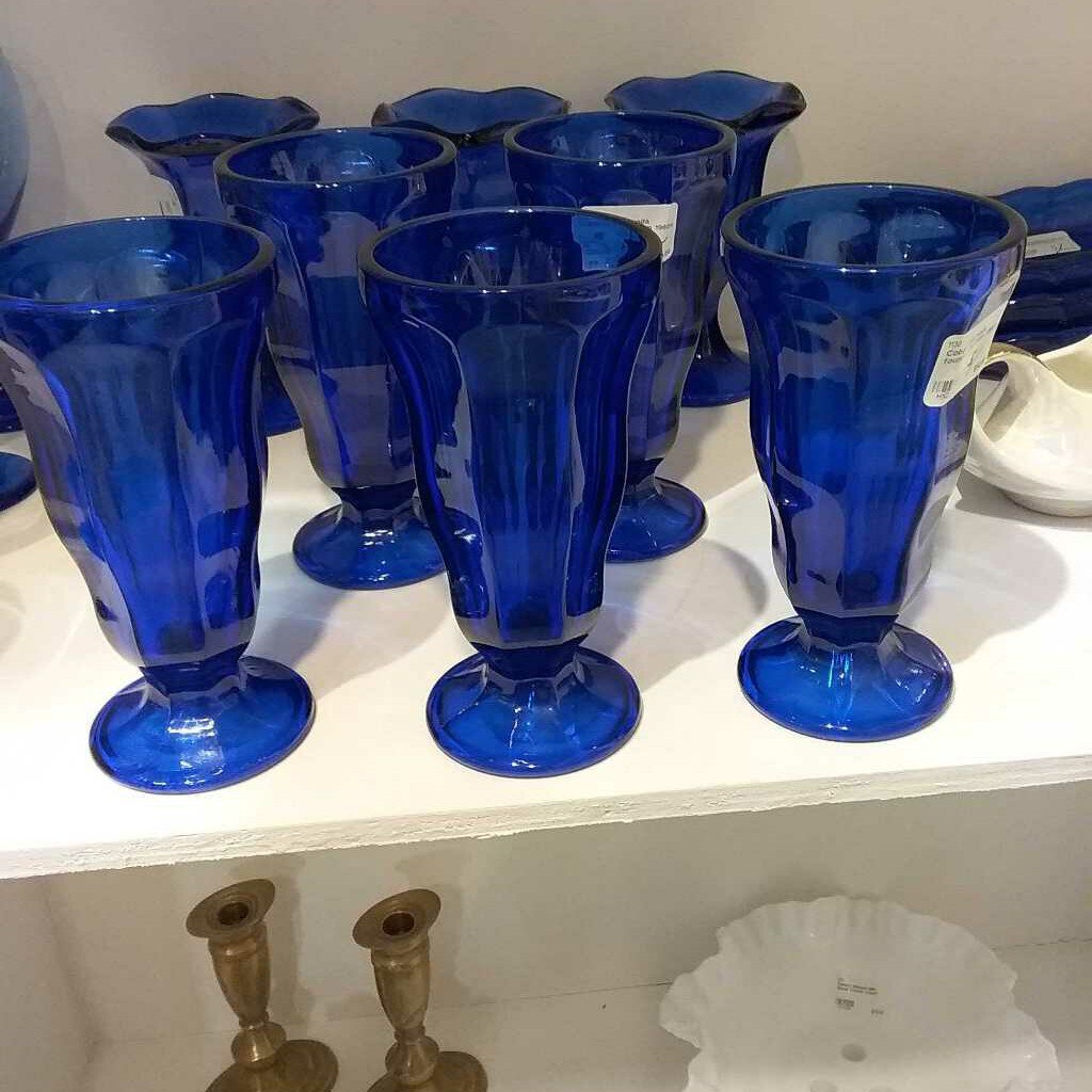 Cobalt blue soda fountain icecream 1960s