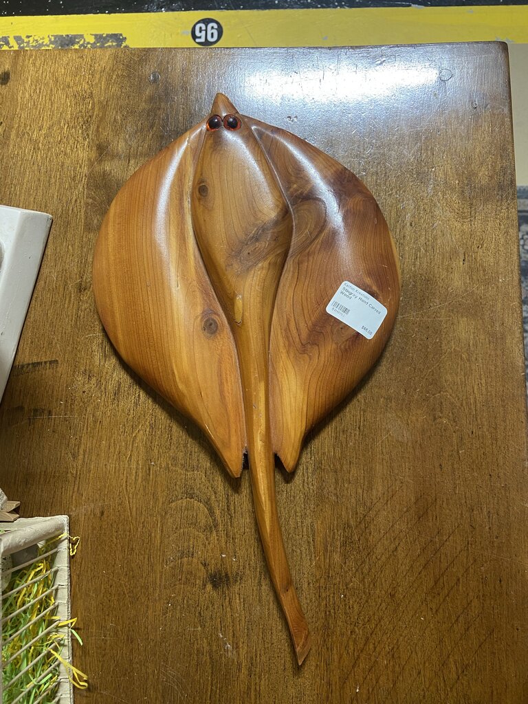 Stingray Hand Carved Wood