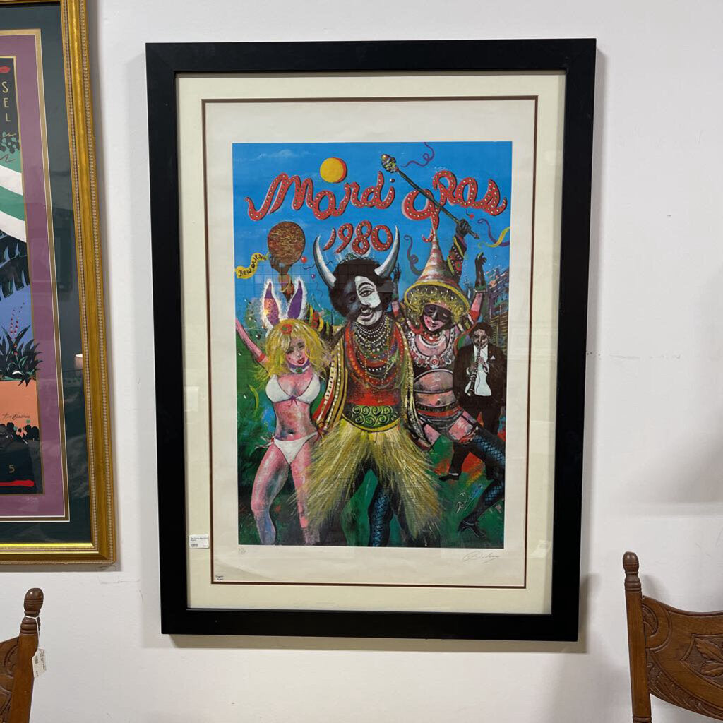 1980 Signed Mardi Gras Picture