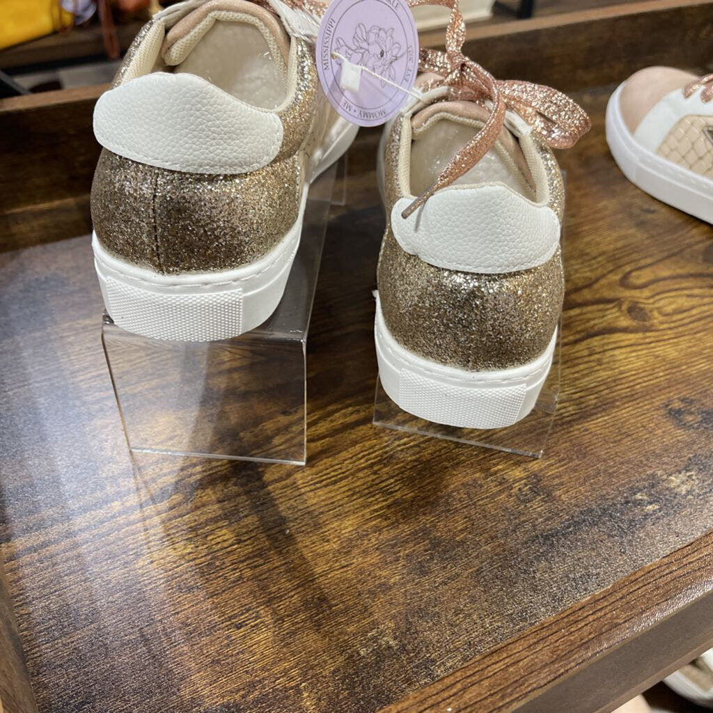 Glitter Lace Up Star Sneakers
