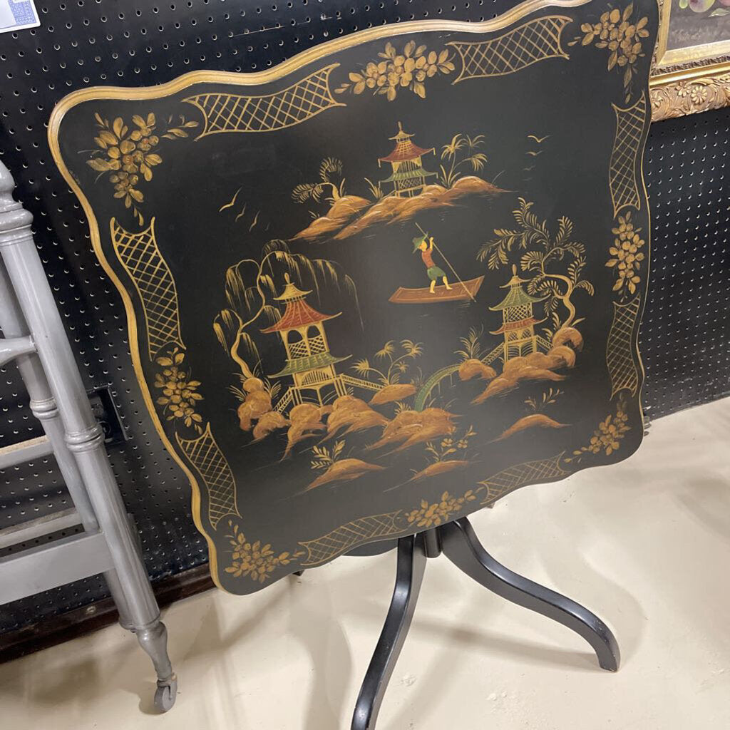Asian Tilt top vintage table