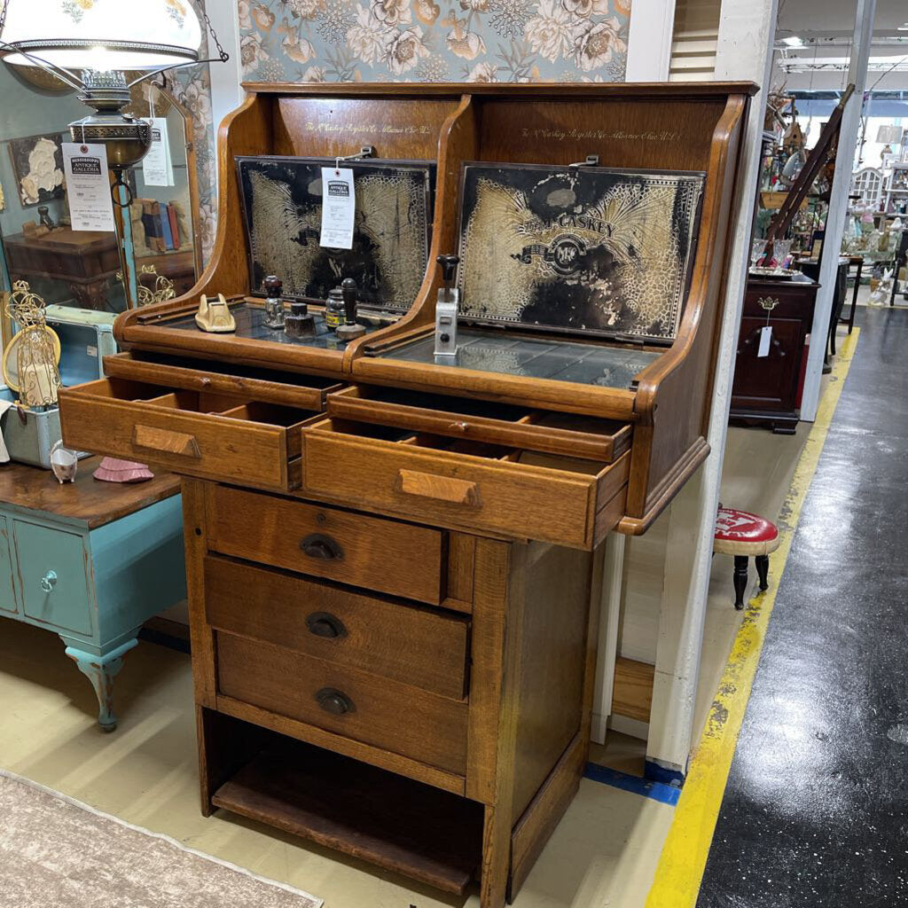 1800's McCaskey cash register with accessories
