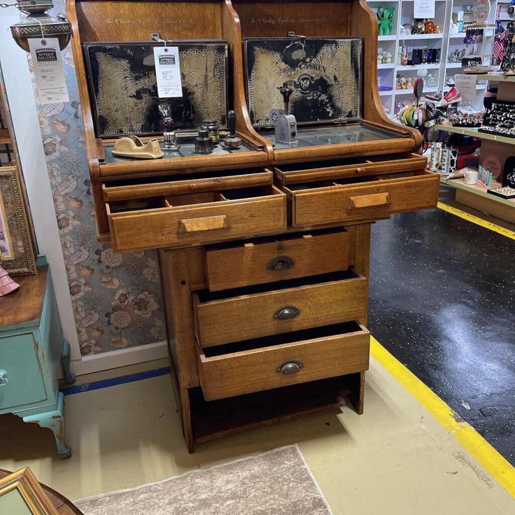 1800's McCaskey cash register with accessories