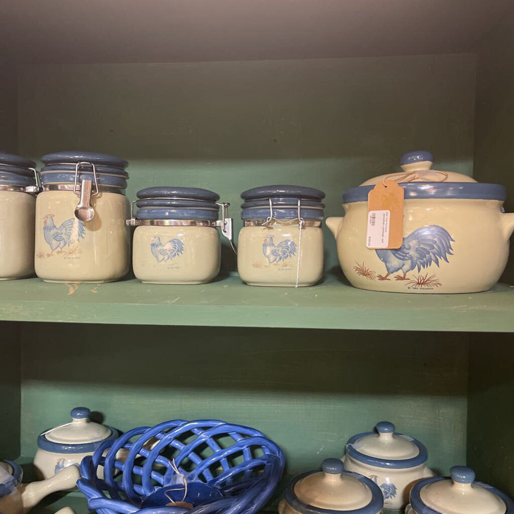 Jacaman canister set and bowls