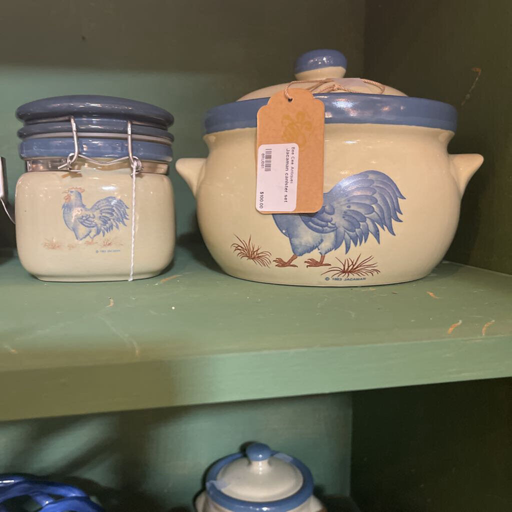 Jacaman canister set and bowls