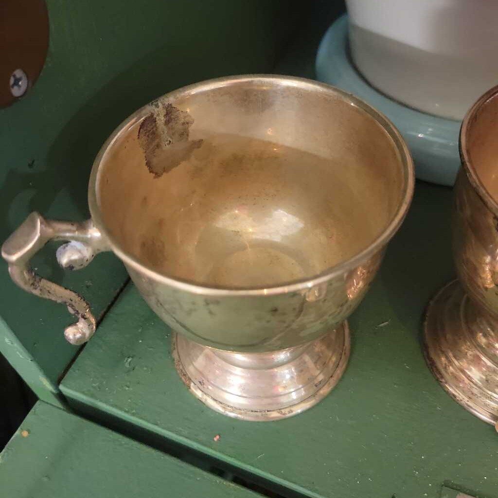 Sterling silver colored cups