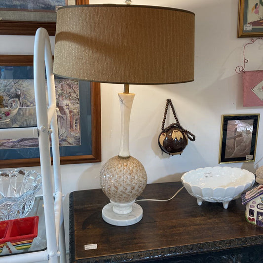 Mid Century Murano Table Lamp w/Shade