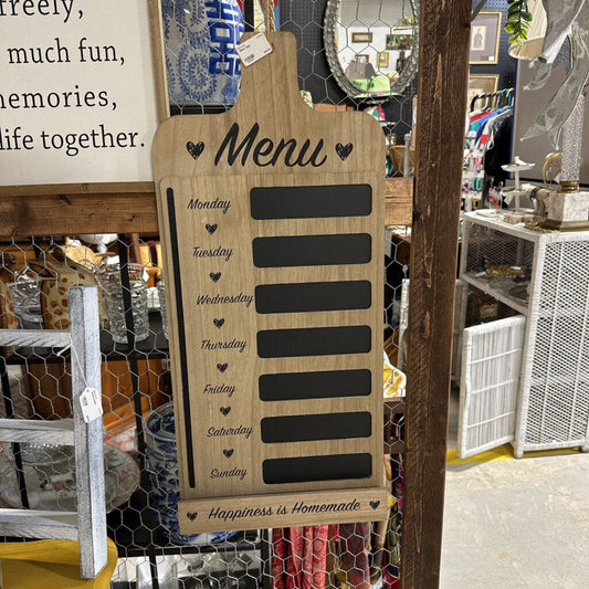 Menu Sign