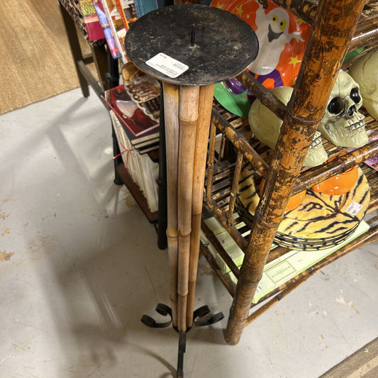 BAMBOO CANDLE FLOOR STAND