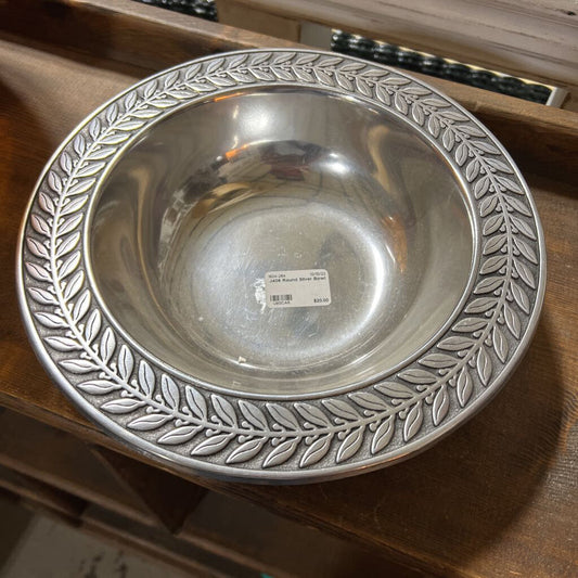 J406 Round Silver Bowl