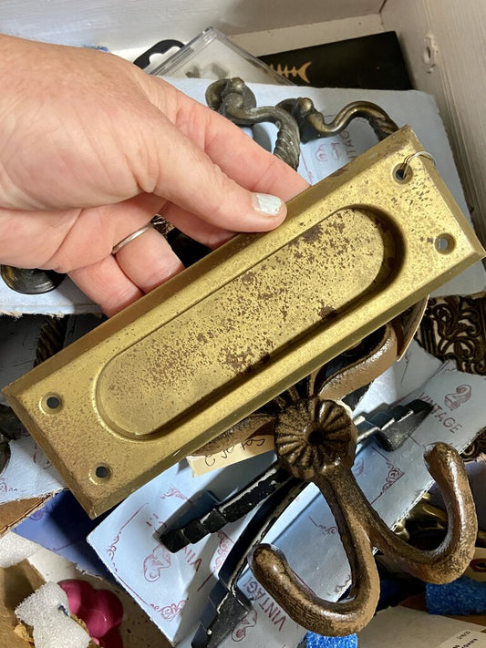 Vintage Brass Reclaimed Mailbox Slot