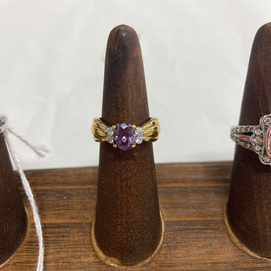 Sterling purple stone ring