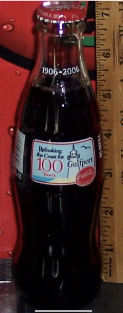 D Vintage Coca Cola Bottle Full