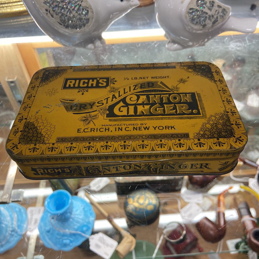 Vintage Tin Advertising Rich's Crystallized Ginger