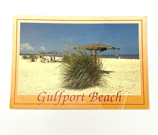 Vintage Postcard Gulfport Beach Chrome