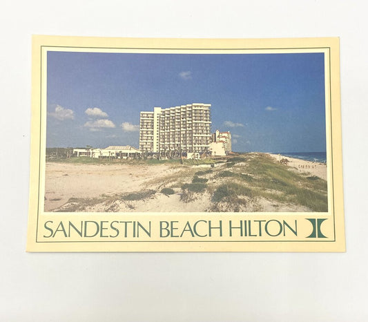 Vintage Postcard Sandestin Beach Hilton Hotel 1990s