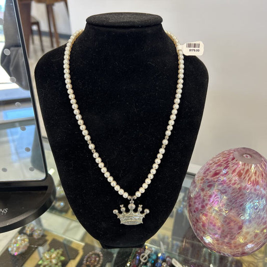 Maurice Milleur Pearl Necklace Crown Mardi Gras