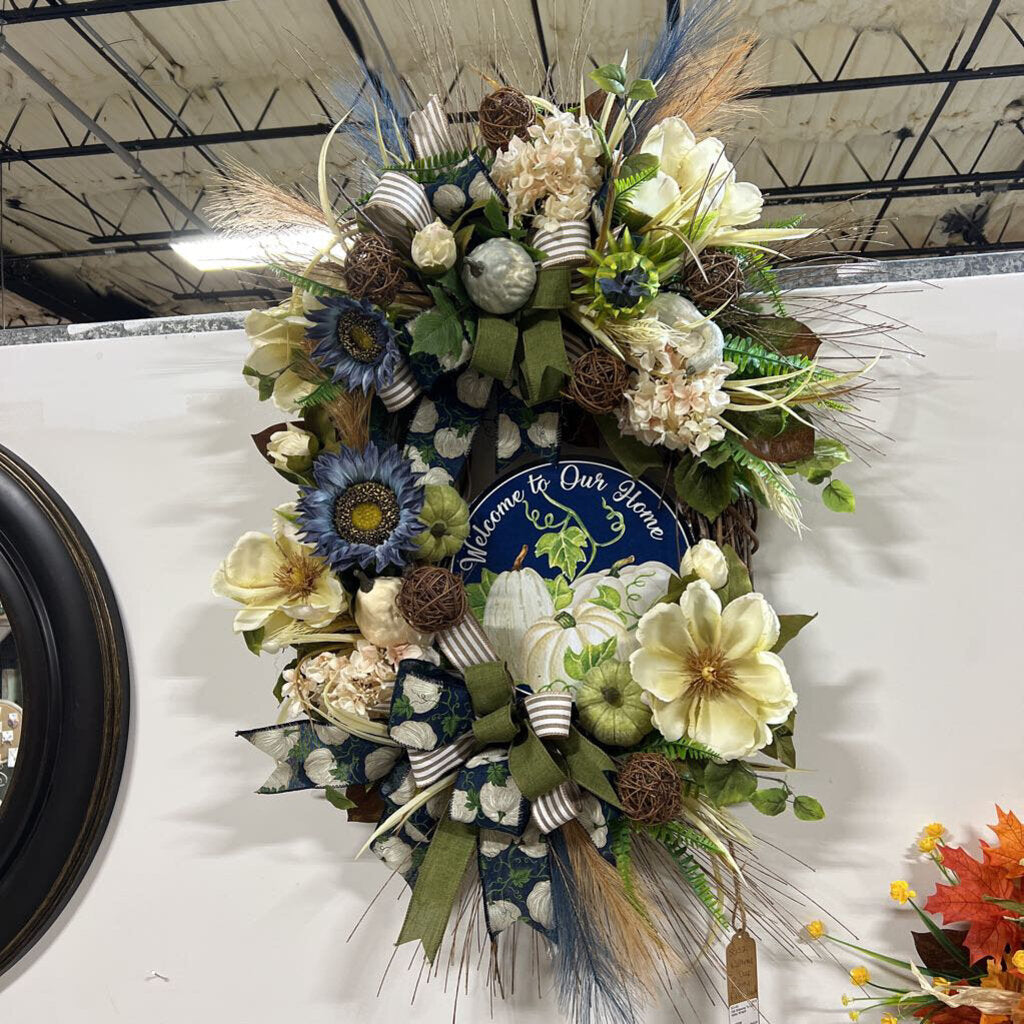 Fall Welcome To Our Home Wreath