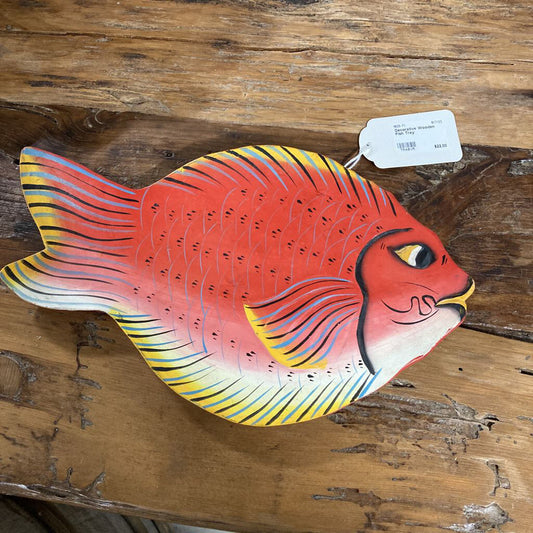 Decorative Wooden Fish Tray