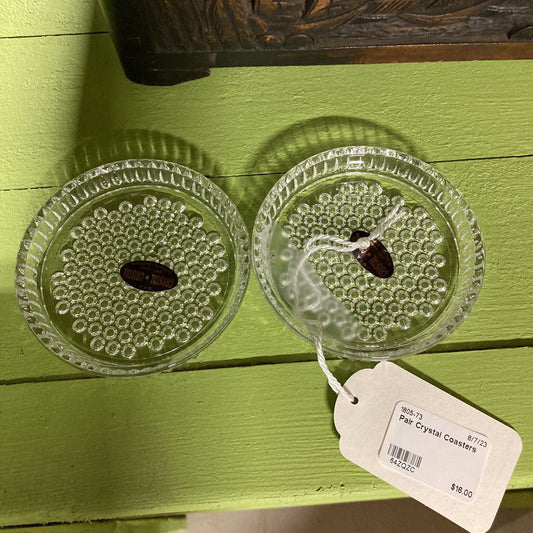 Pair Crystal Coasters