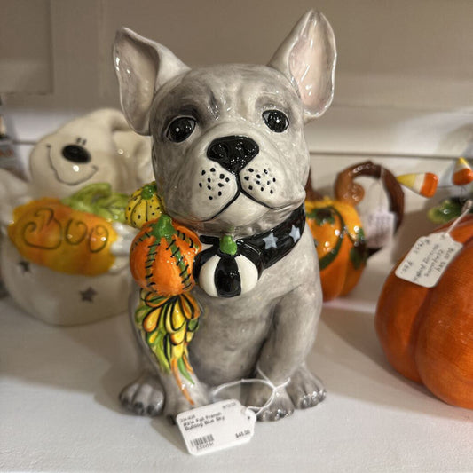 #214 Fall French Bulldog Blue Sky