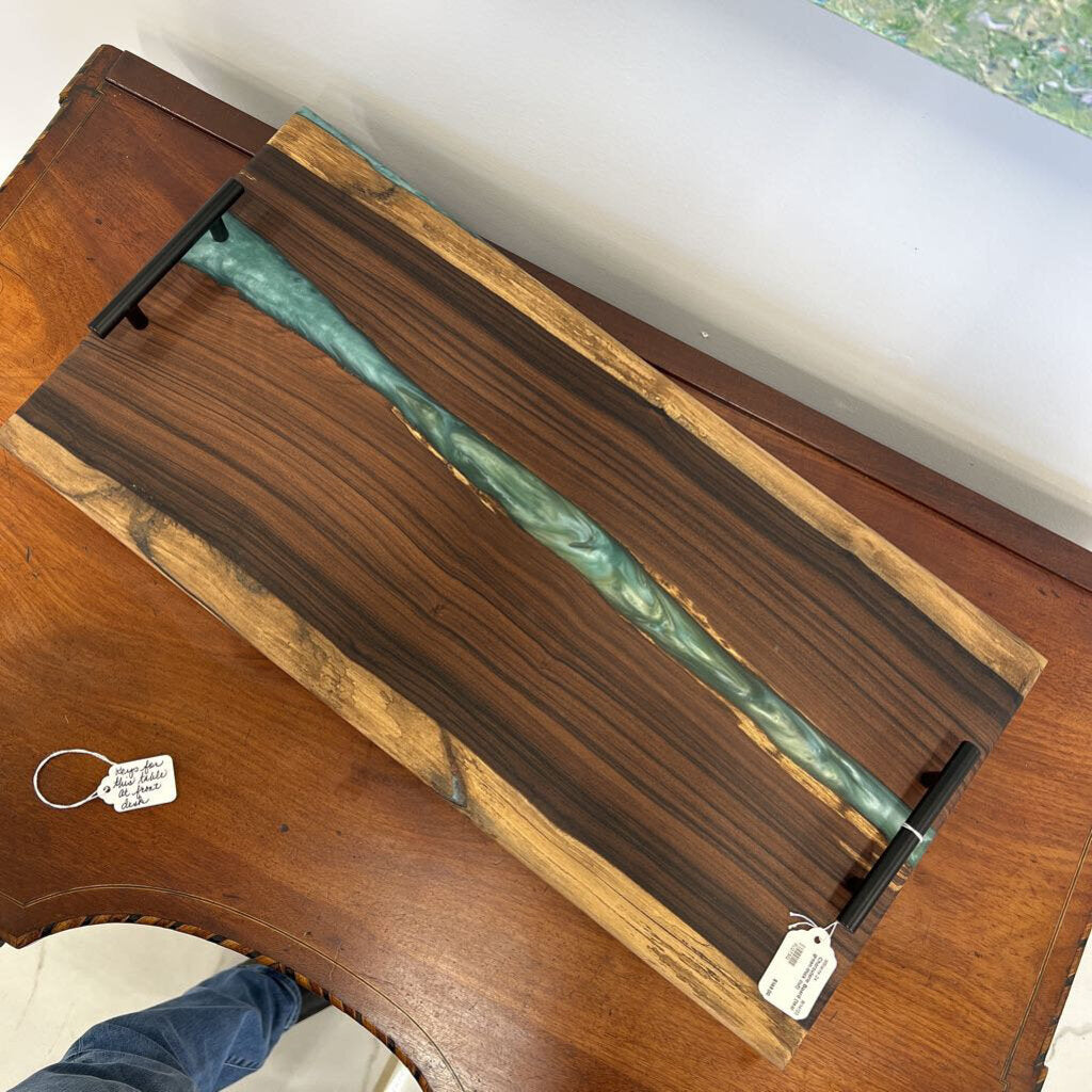 Charcuterie Board (teal green-thick cut)