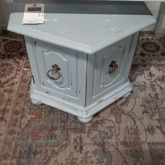 214 handpainted 6 side table nightstand