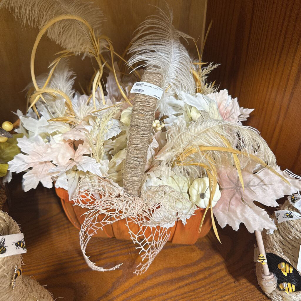 Flower basket with handle