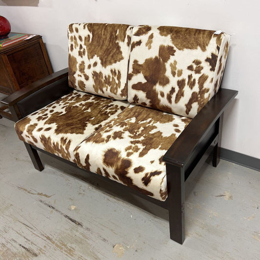 Love seat with cushions