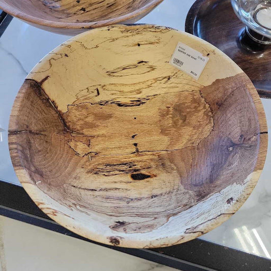 spalted oak bowl