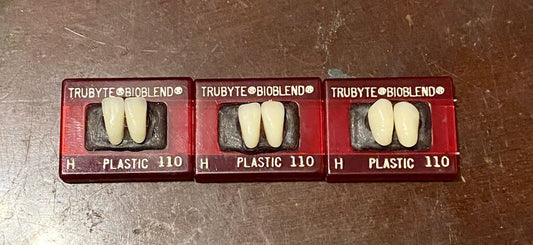 Vintage Dentsply Denture Teeth Trubyte Bioblend Tooth Dentist Samples