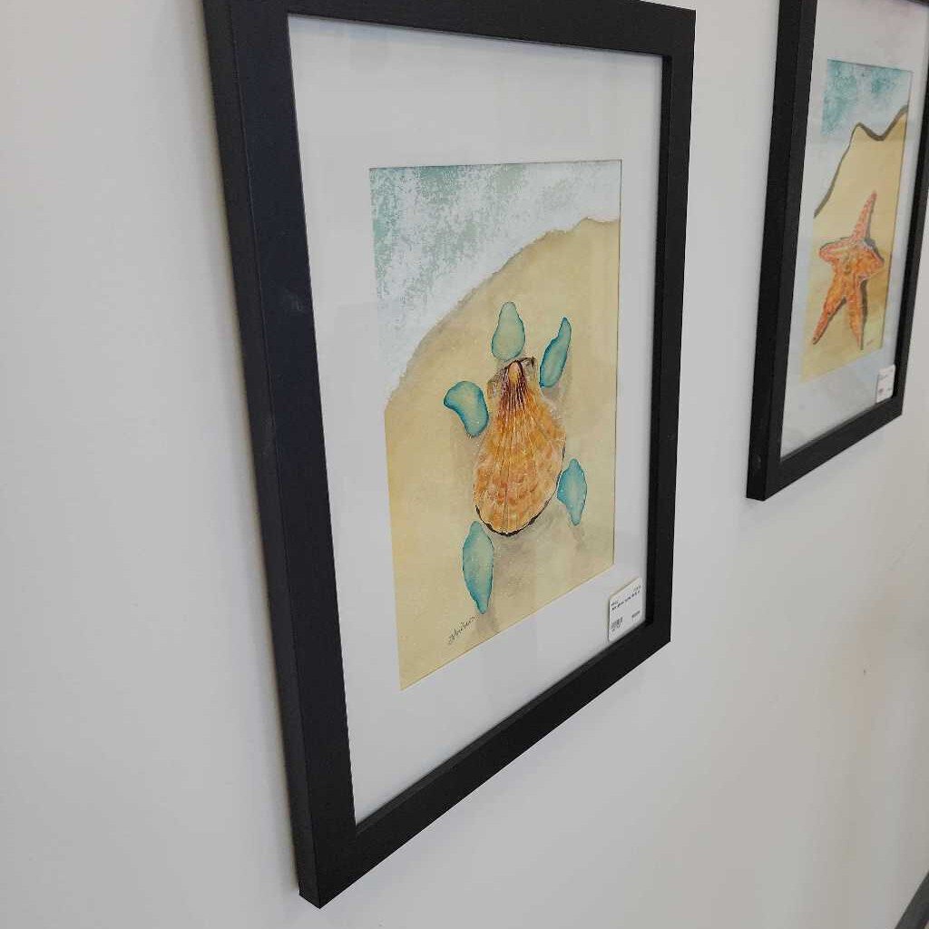 sea glass turtle 8x10 m